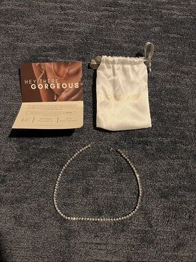 Sparkling Crystal Tennis Necklace - Silver Tone